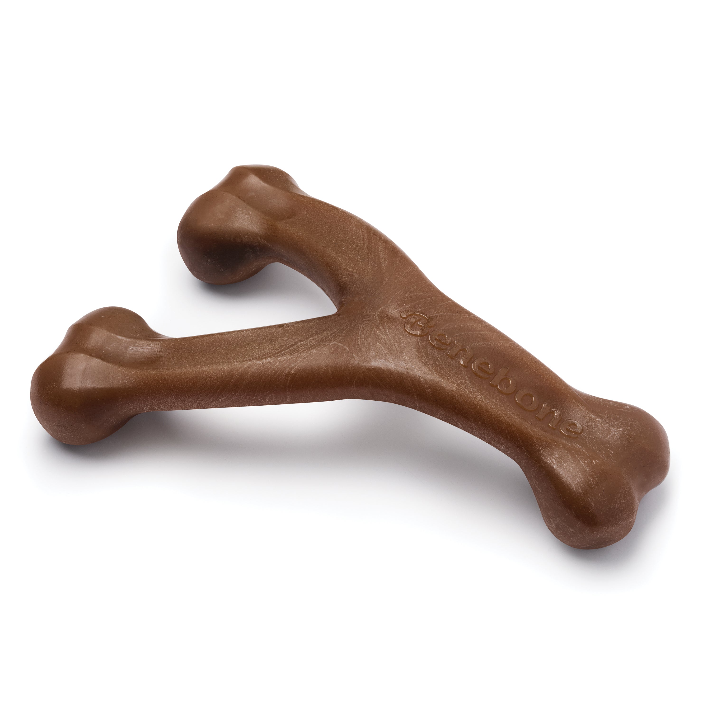 Benebone Wishbone Bacon іграшка міцна для гризіння Важіль, зі смаком бекону, курки, арахісовго масла для собак