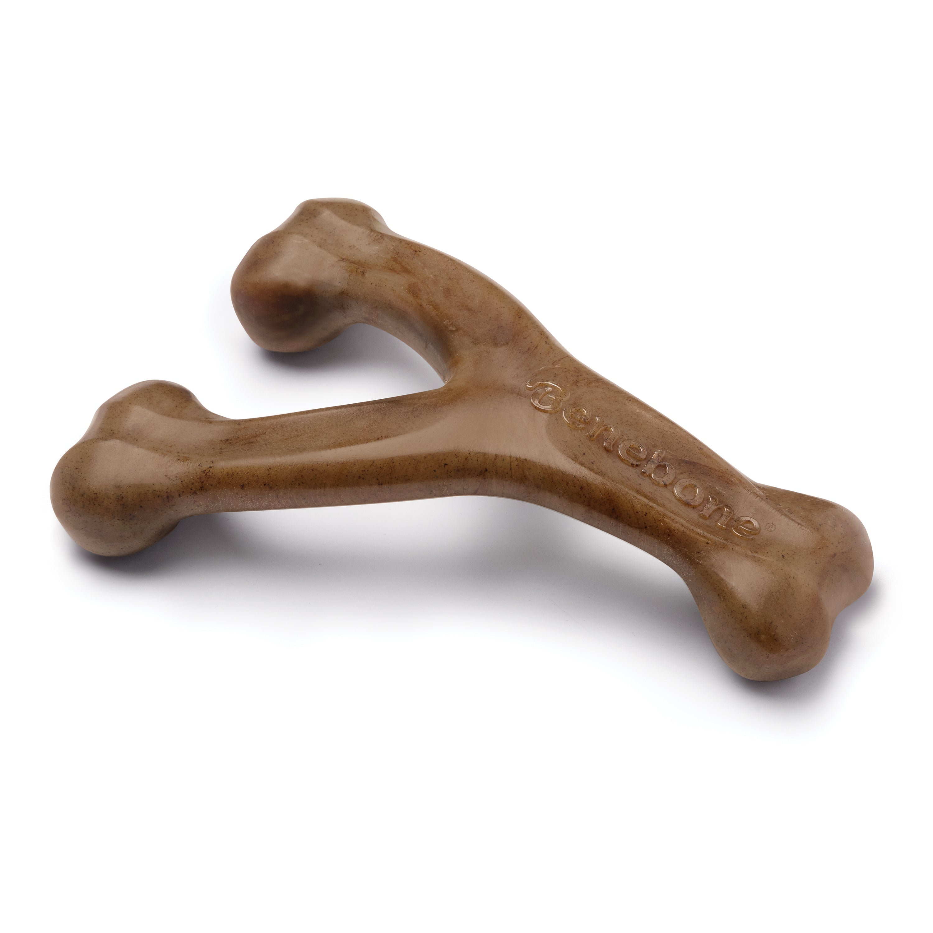 Benebone Wishbone Bacon іграшка міцна для гризіння Важіль, зі смаком бекону, курки, арахісовго масла для собак