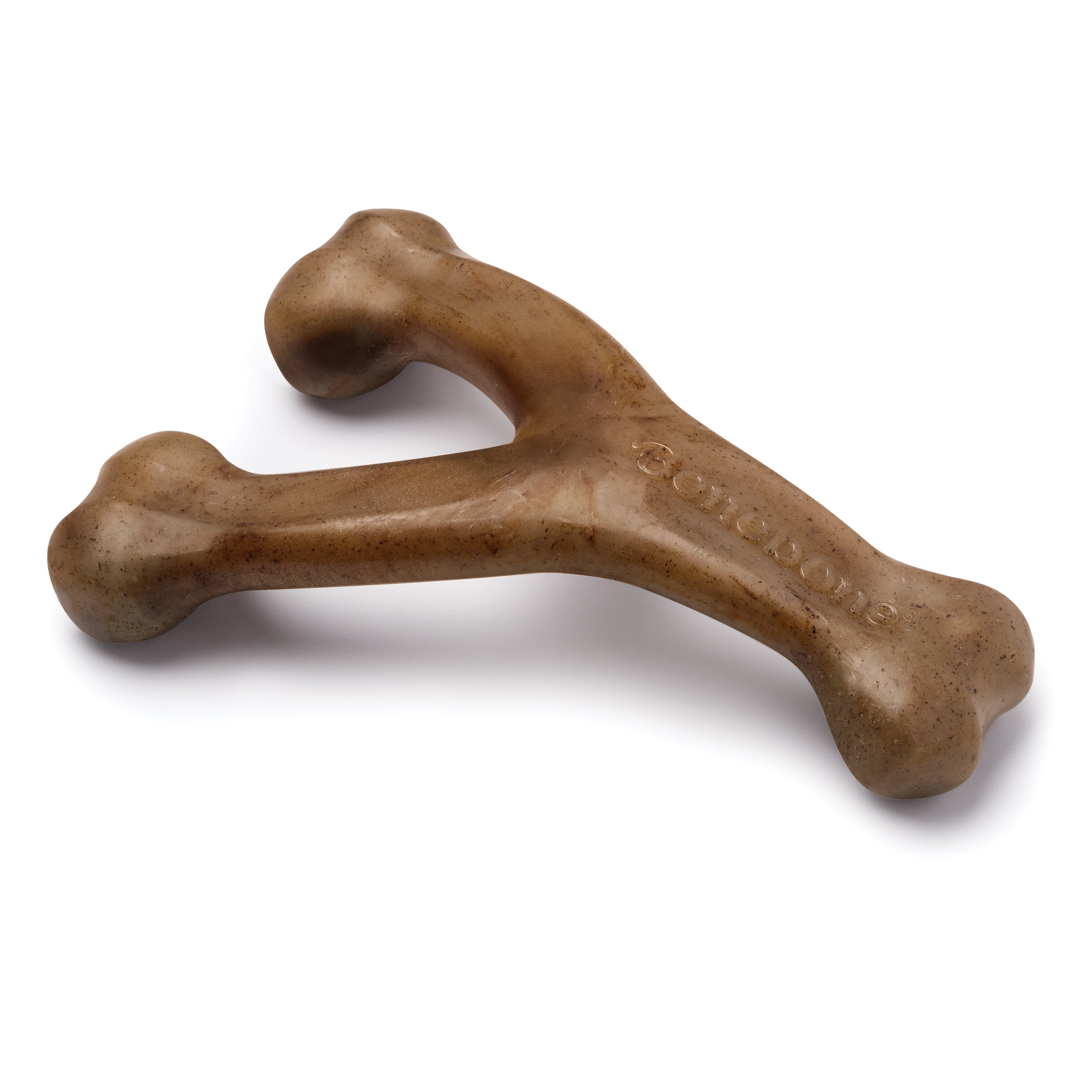 Benebone Wishbone Bacon іграшка міцна для гризіння Важіль, зі смаком бекону, курки, арахісовго масла для собак